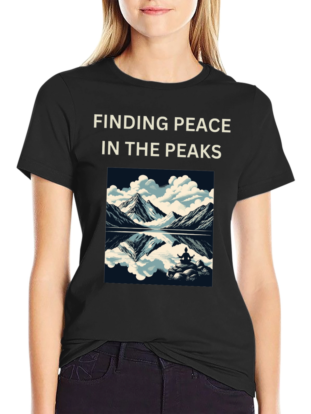 Finding Peace Tee: Mountain Meditation Shirt