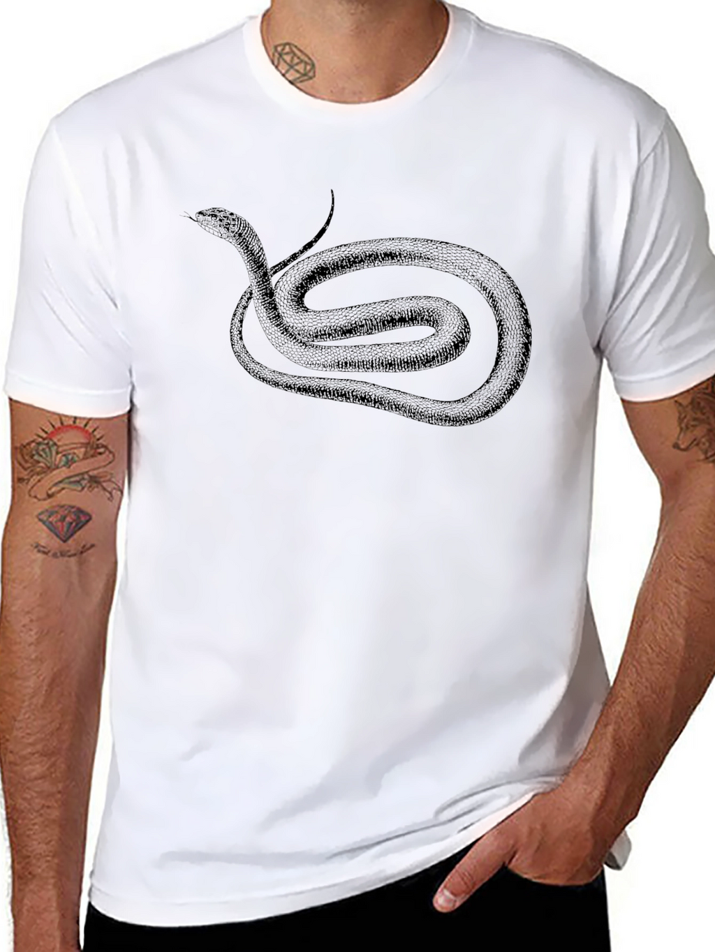 Black Snake Graphic T-Shirt