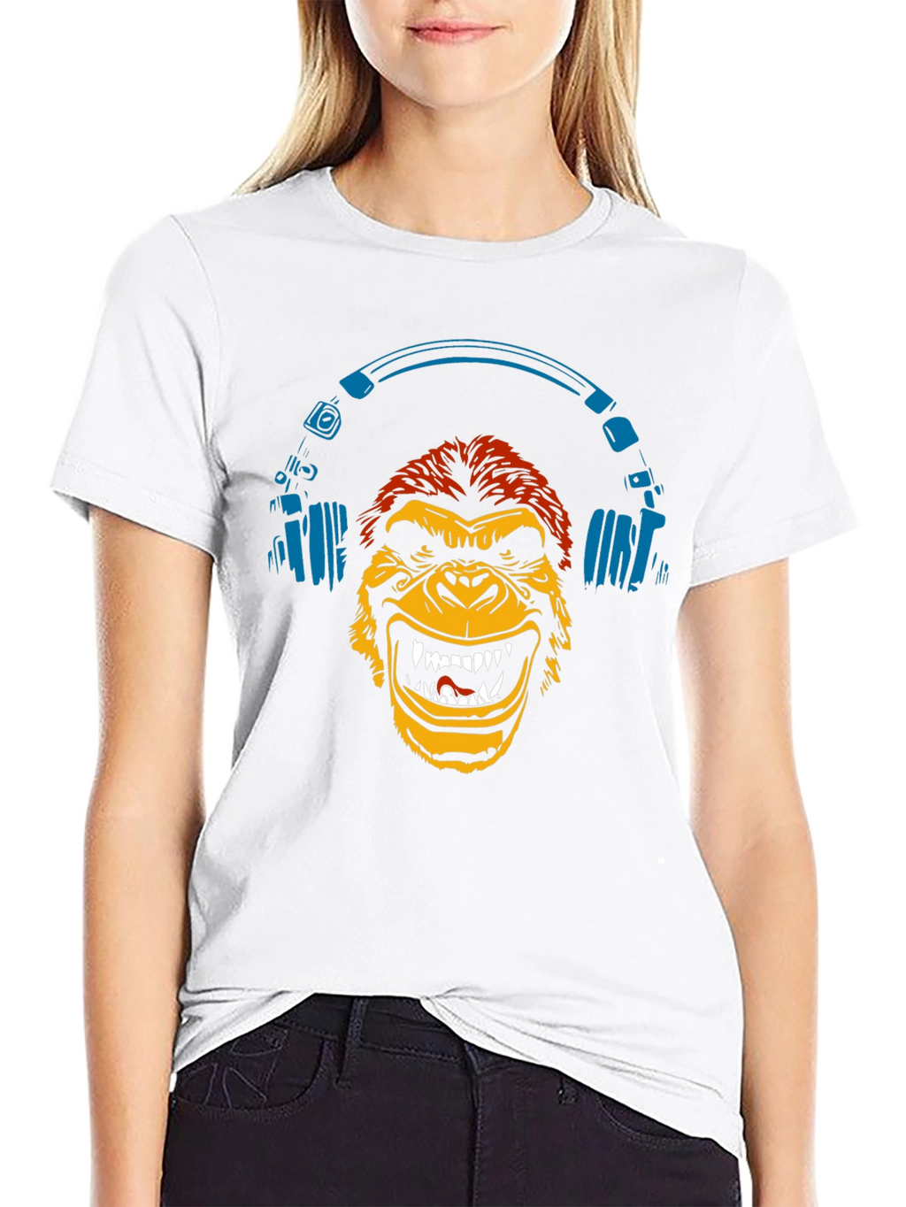 Monkey DJ Graphic Tee - Cool Urban Style