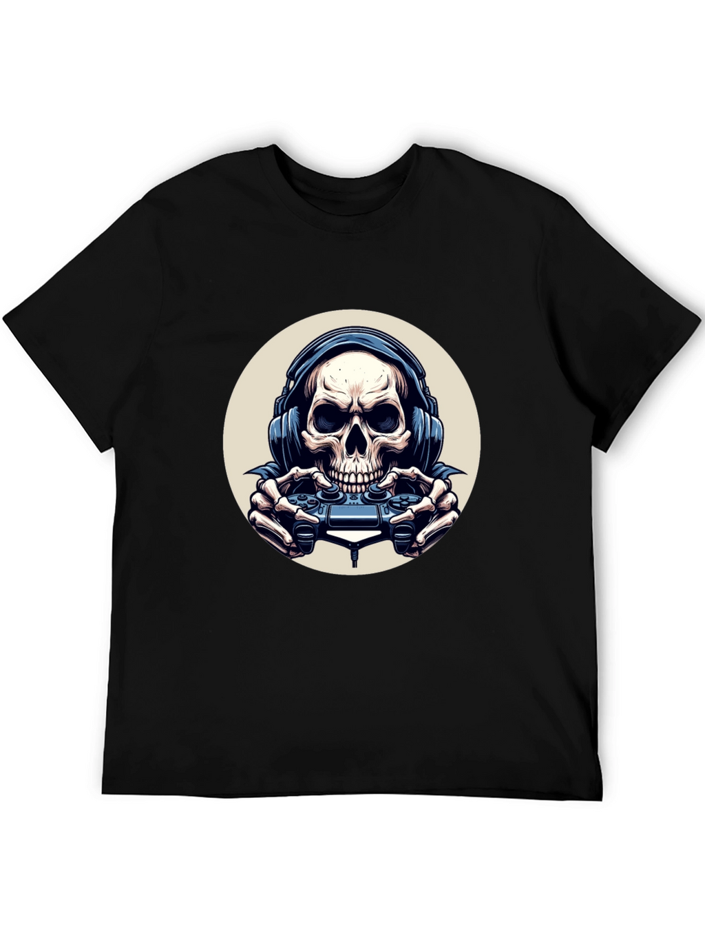 Skull Gamer Black T-Shirt