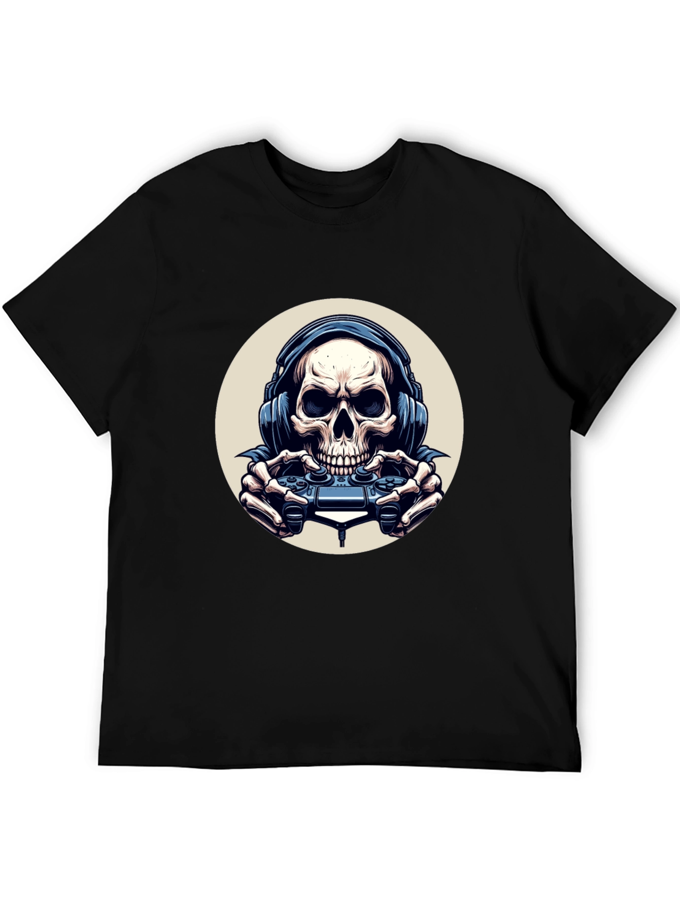 Skull Gamer Black T-Shirt