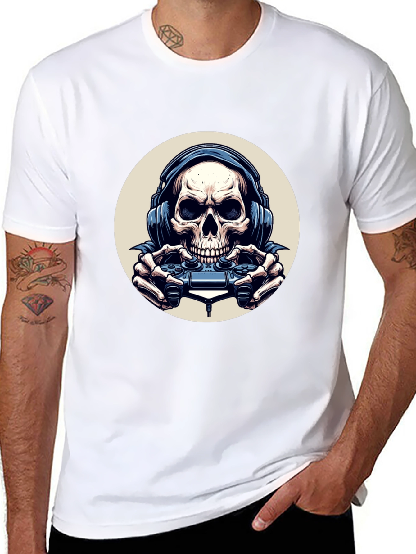 Skull Gamer Black T-Shirt