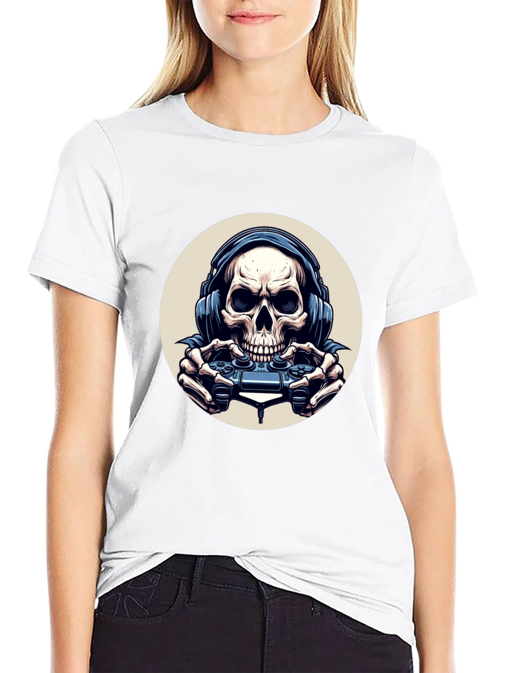 Skull Gamer Black T-Shirt