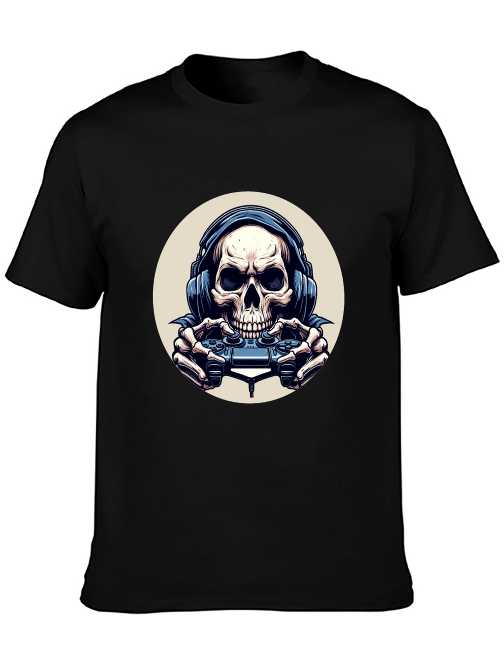 Skull Gamer Black T-Shirt