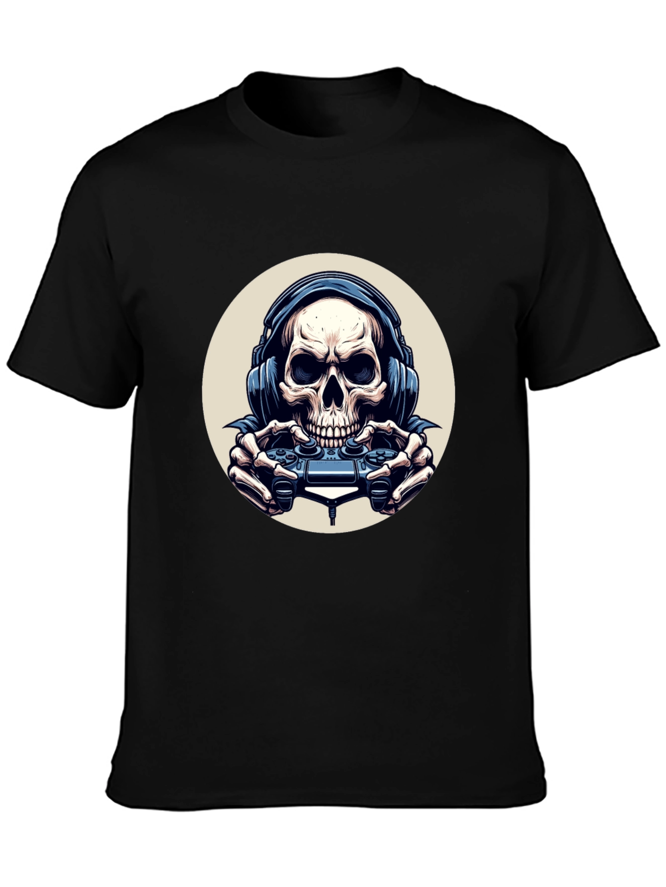Skull Gamer Black T-Shirt