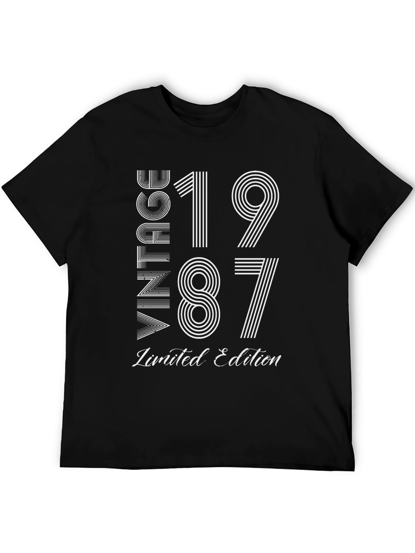 Vintage 1987 Limited Edition Black T-Shirt