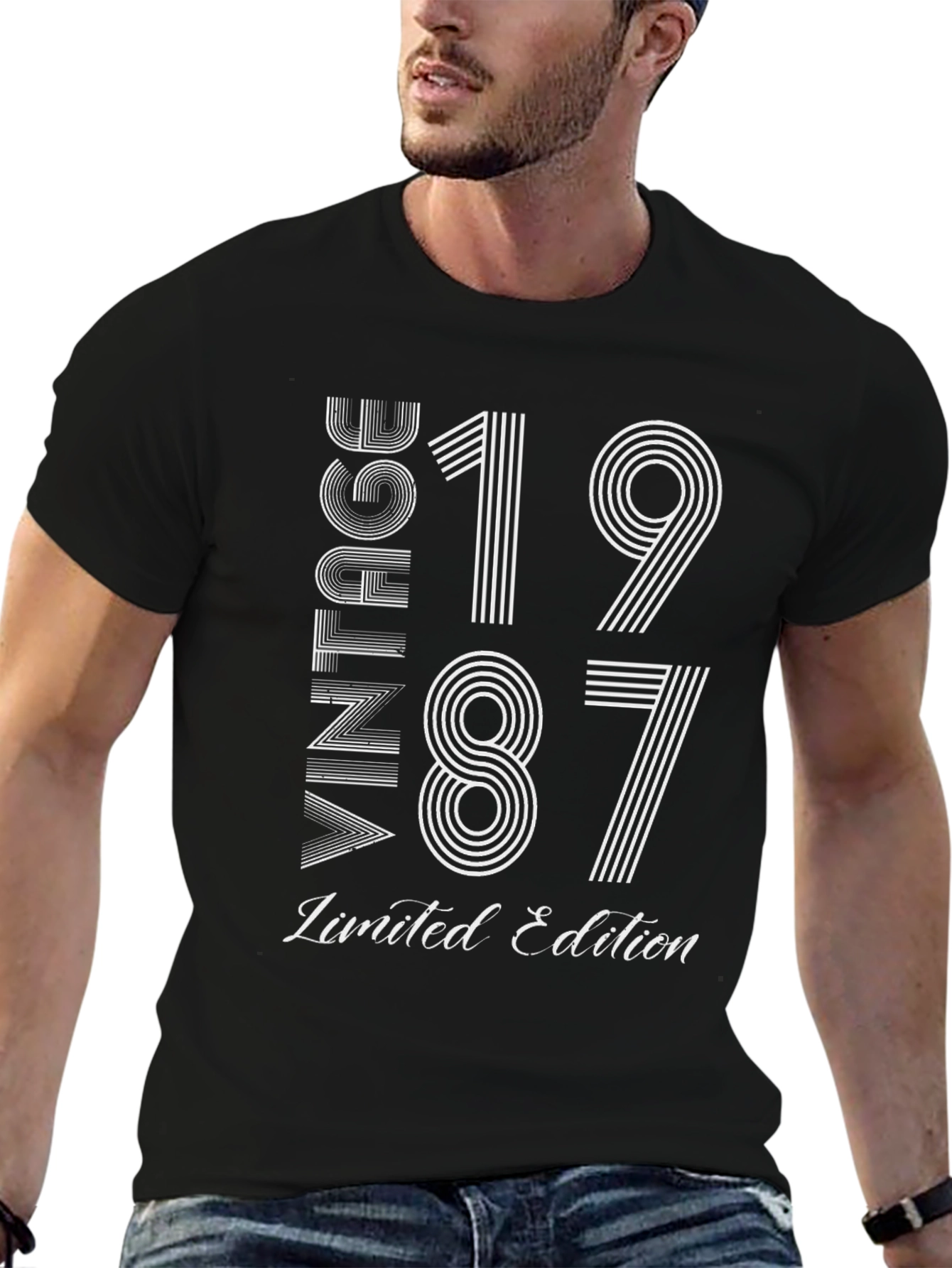 Vintage 1987 Limited Edition Black T-Shirt