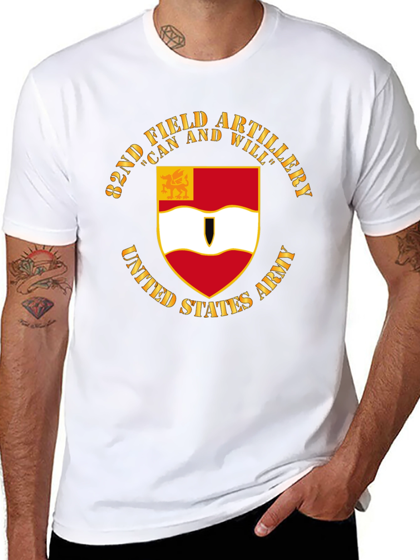 82nd Field Artillery T-Shirt: Can and Will