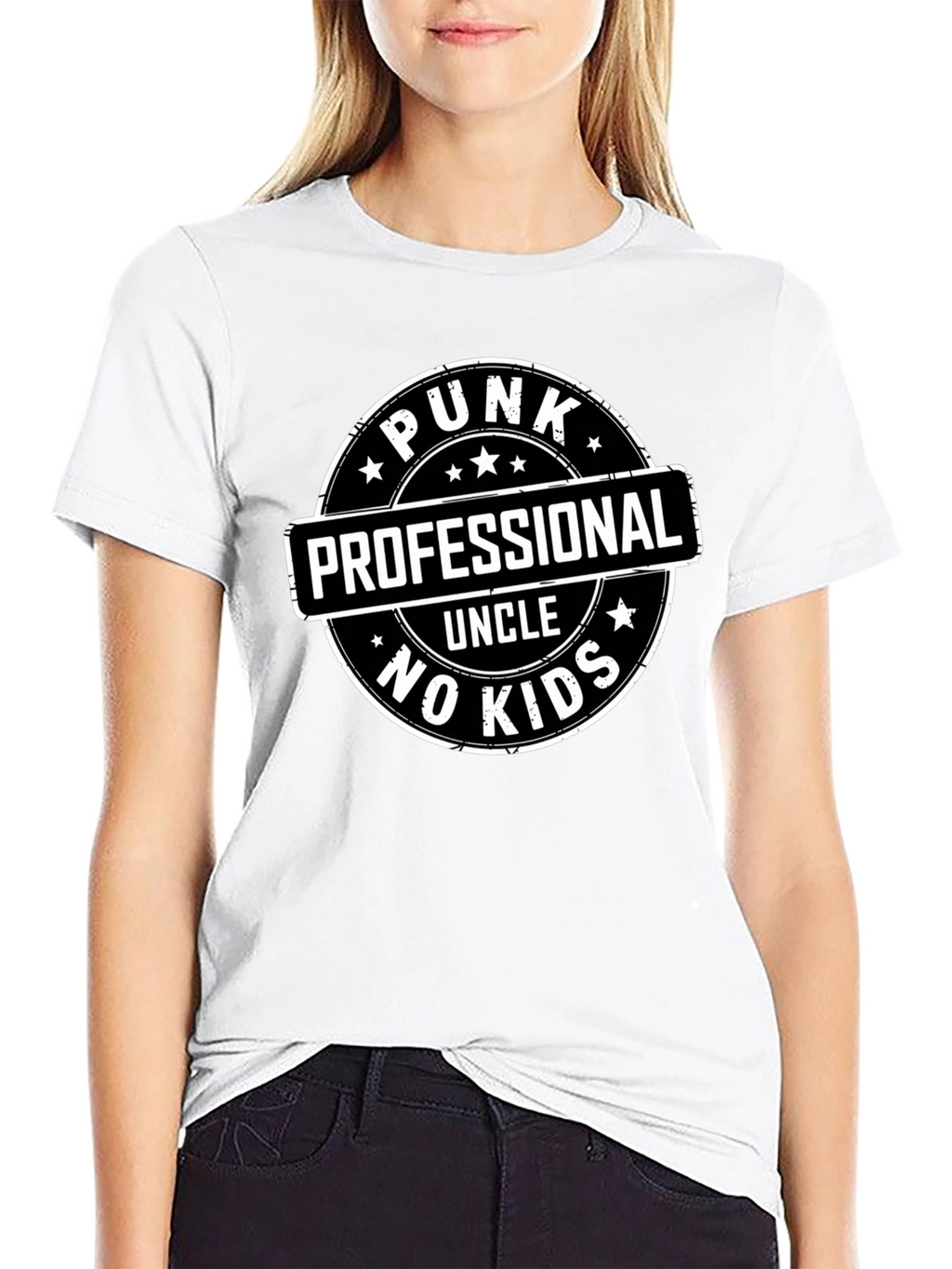 Punk Professional Uncle No Kids Graphic Tee