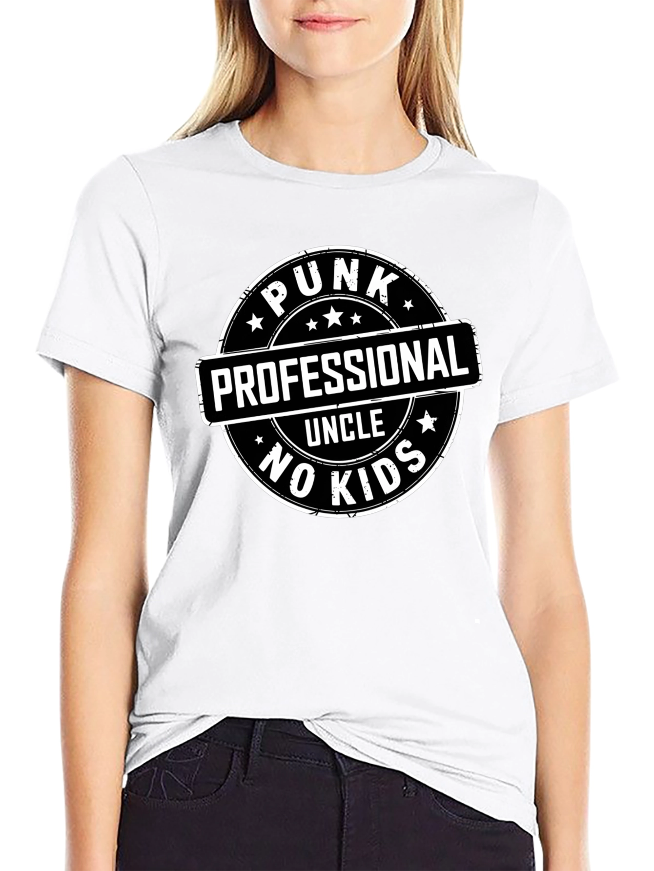 Punk Professional Uncle No Kids Graphic Tee