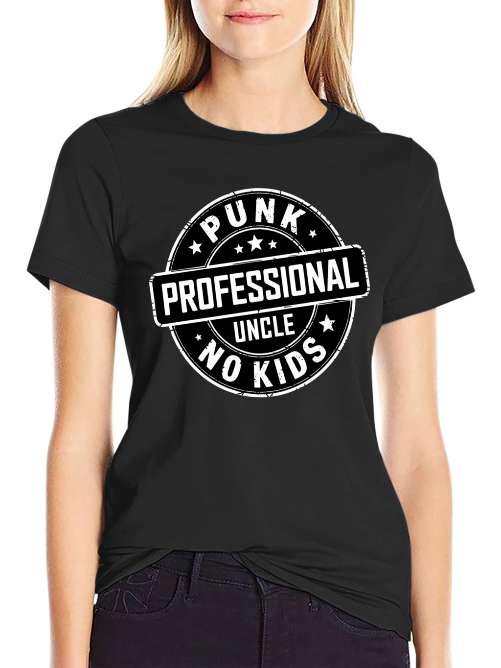 Punk Professional Uncle No Kids Graphic Tee