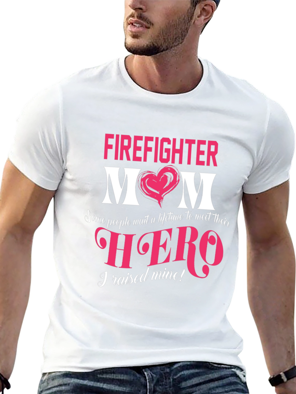 Firefighter Mom T-Shirt - Hero Proud Mothers Gift