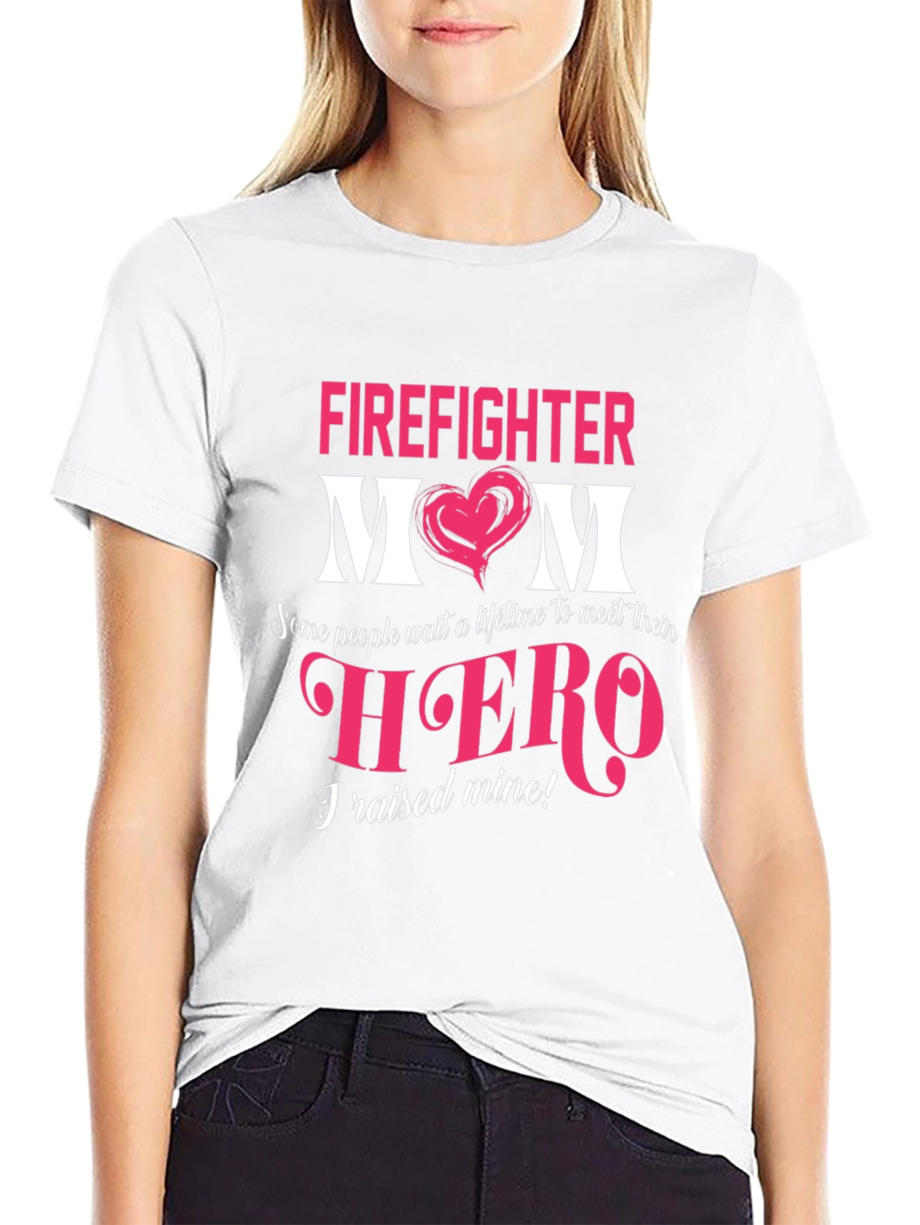 Firefighter Mom T-Shirt - Hero Proud Mothers Gift