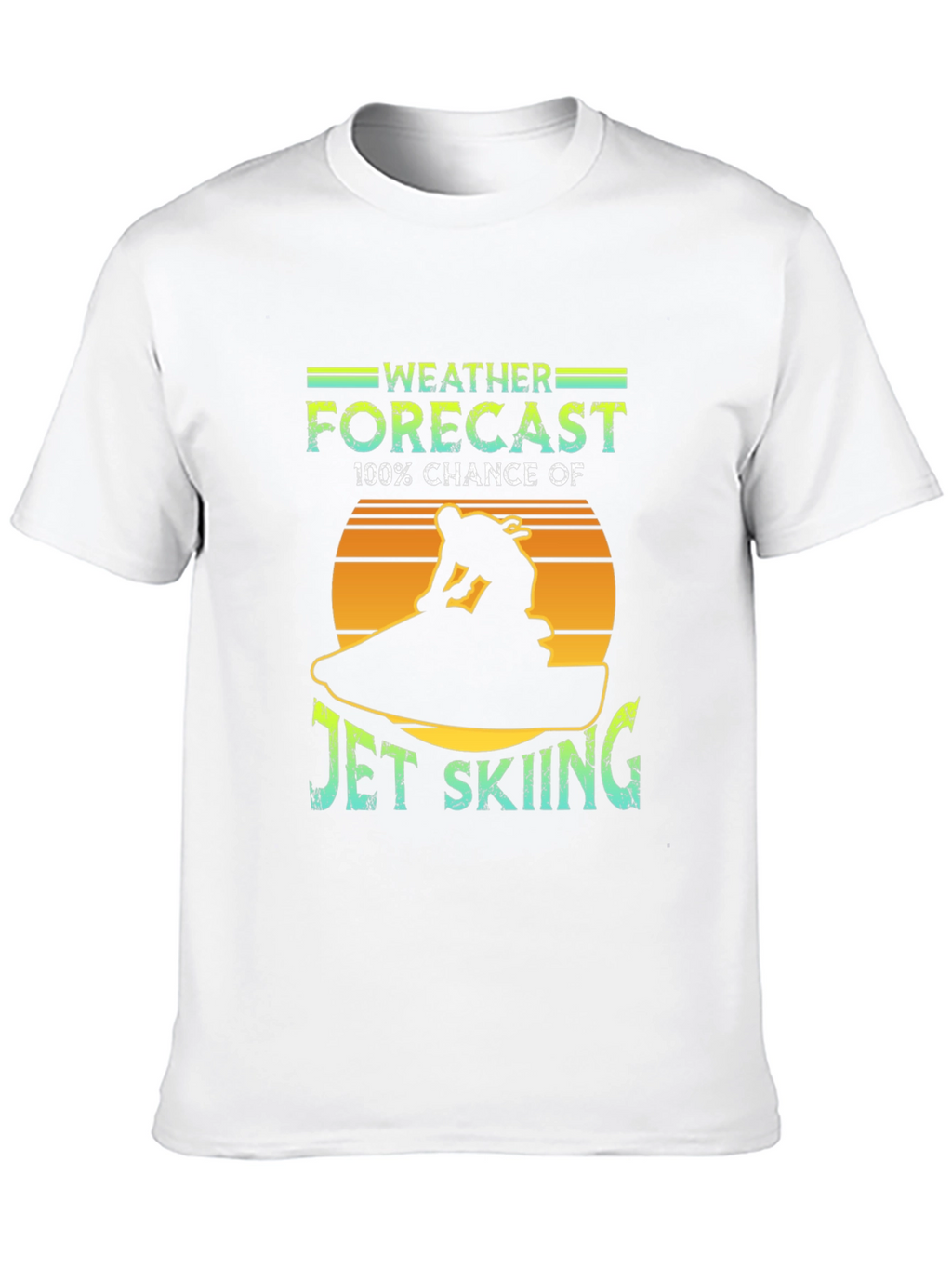 Jet Skiing Weather Forecast Graphic Tee