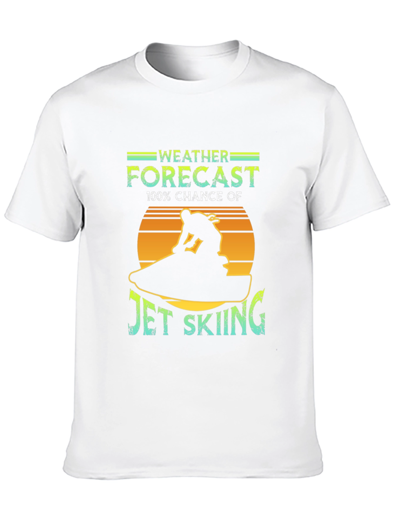 Jet Skiing Weather Forecast Graphic Tee