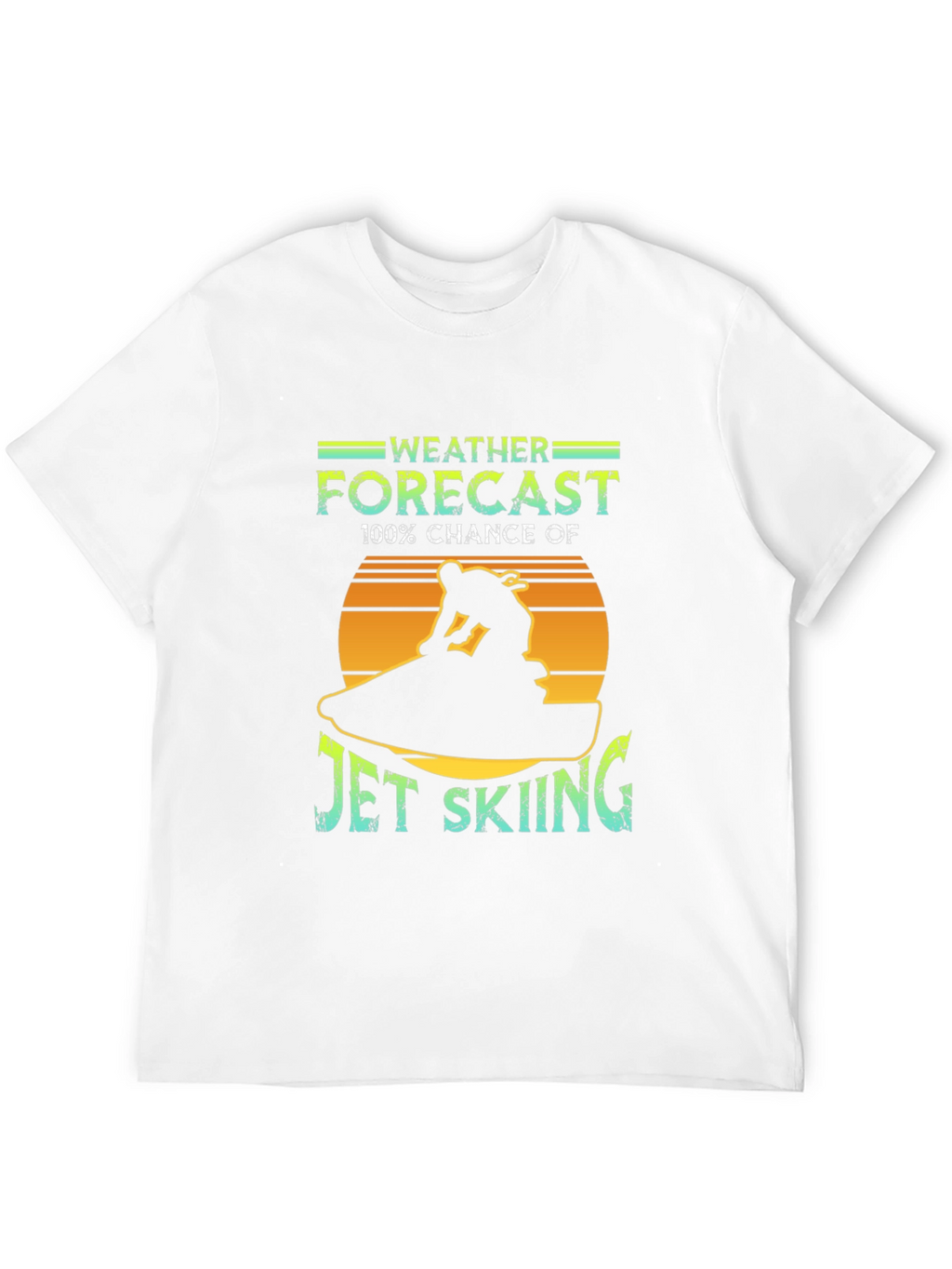 Jet Skiing Weather Forecast Graphic Tee