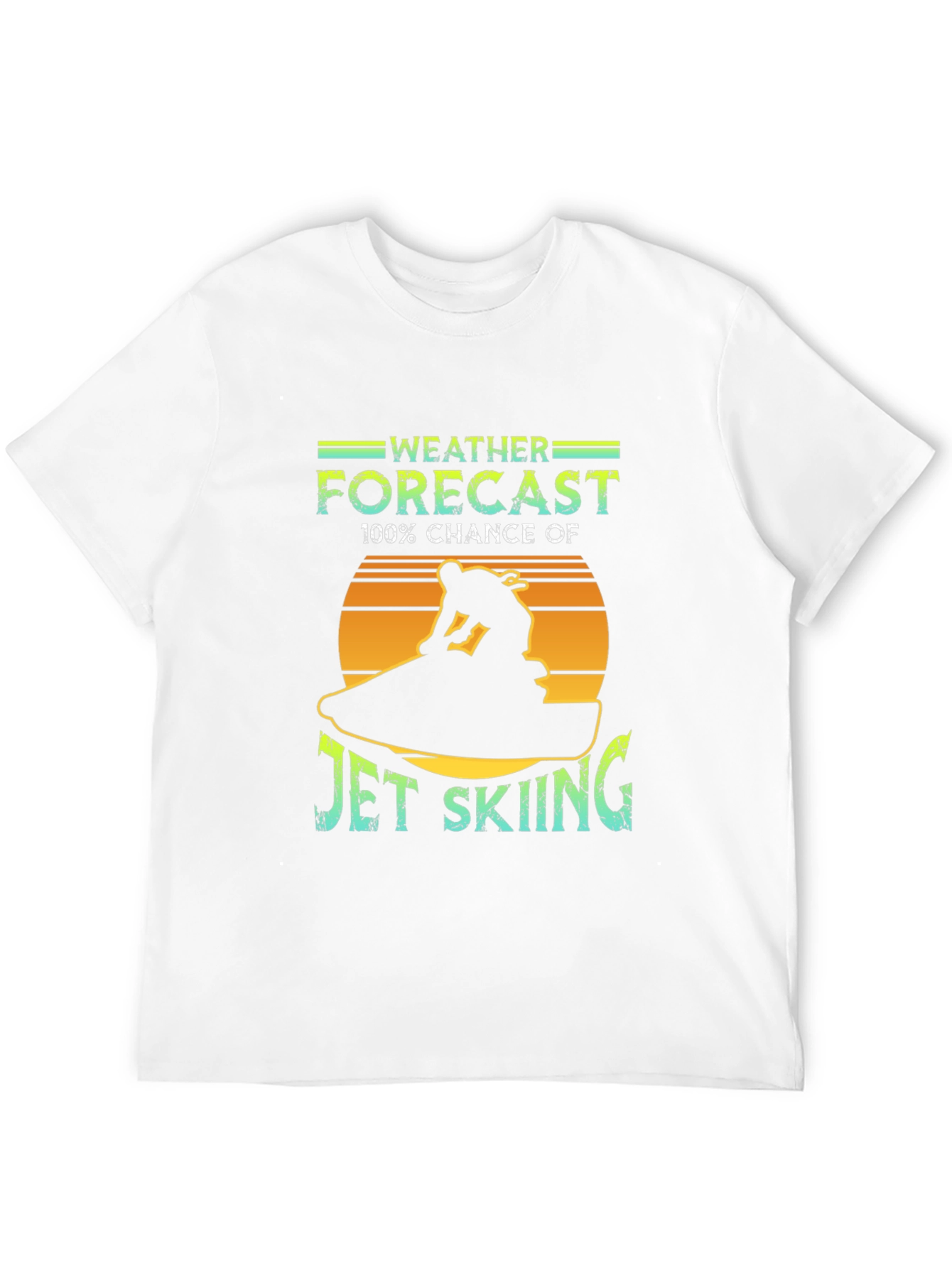 Jet Skiing Weather Forecast Graphic Tee