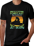 Jet Skiing Weather Forecast Graphic Tee
