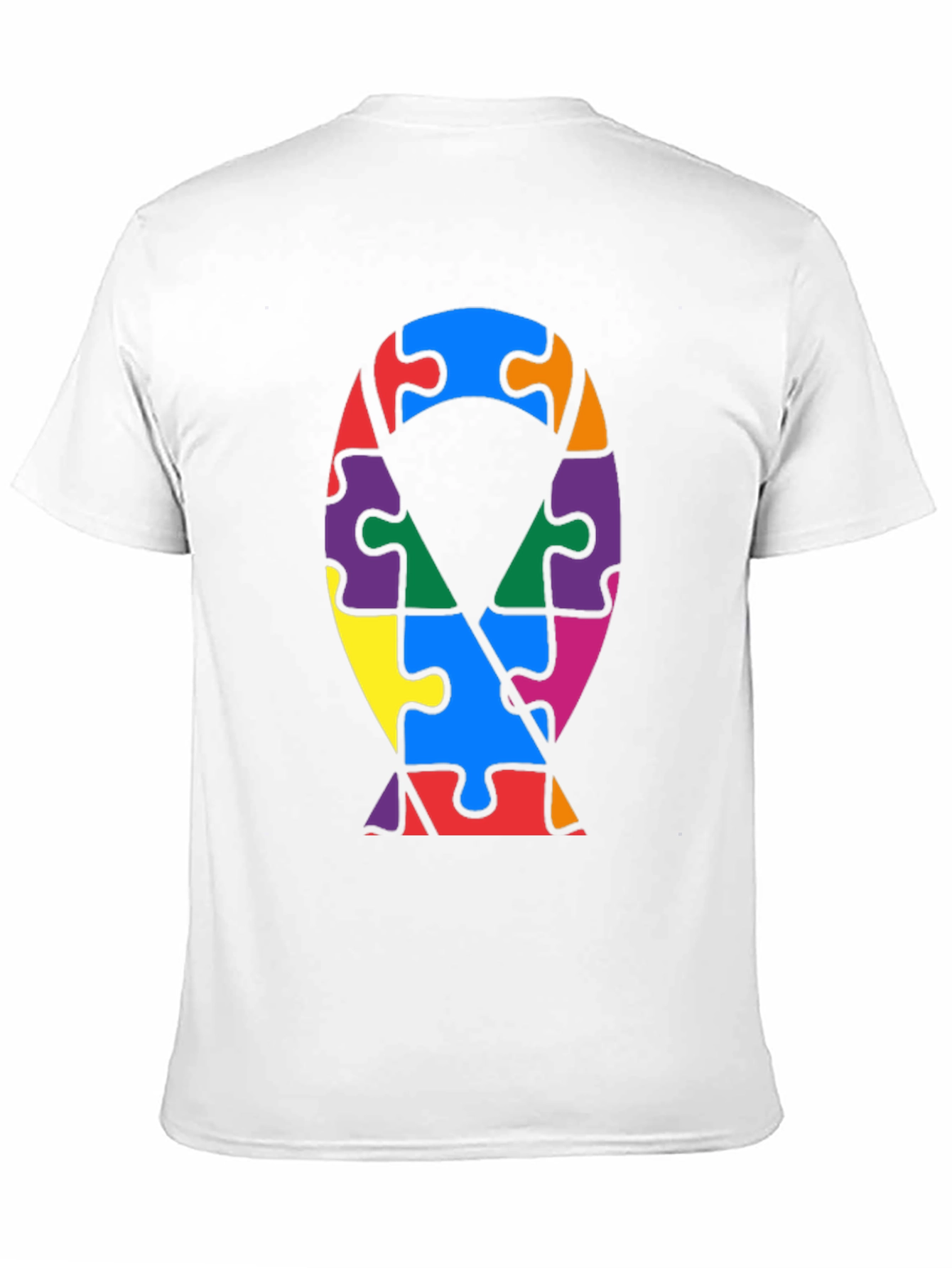 Autism Awareness Puzzle Ribbon T-Shirt