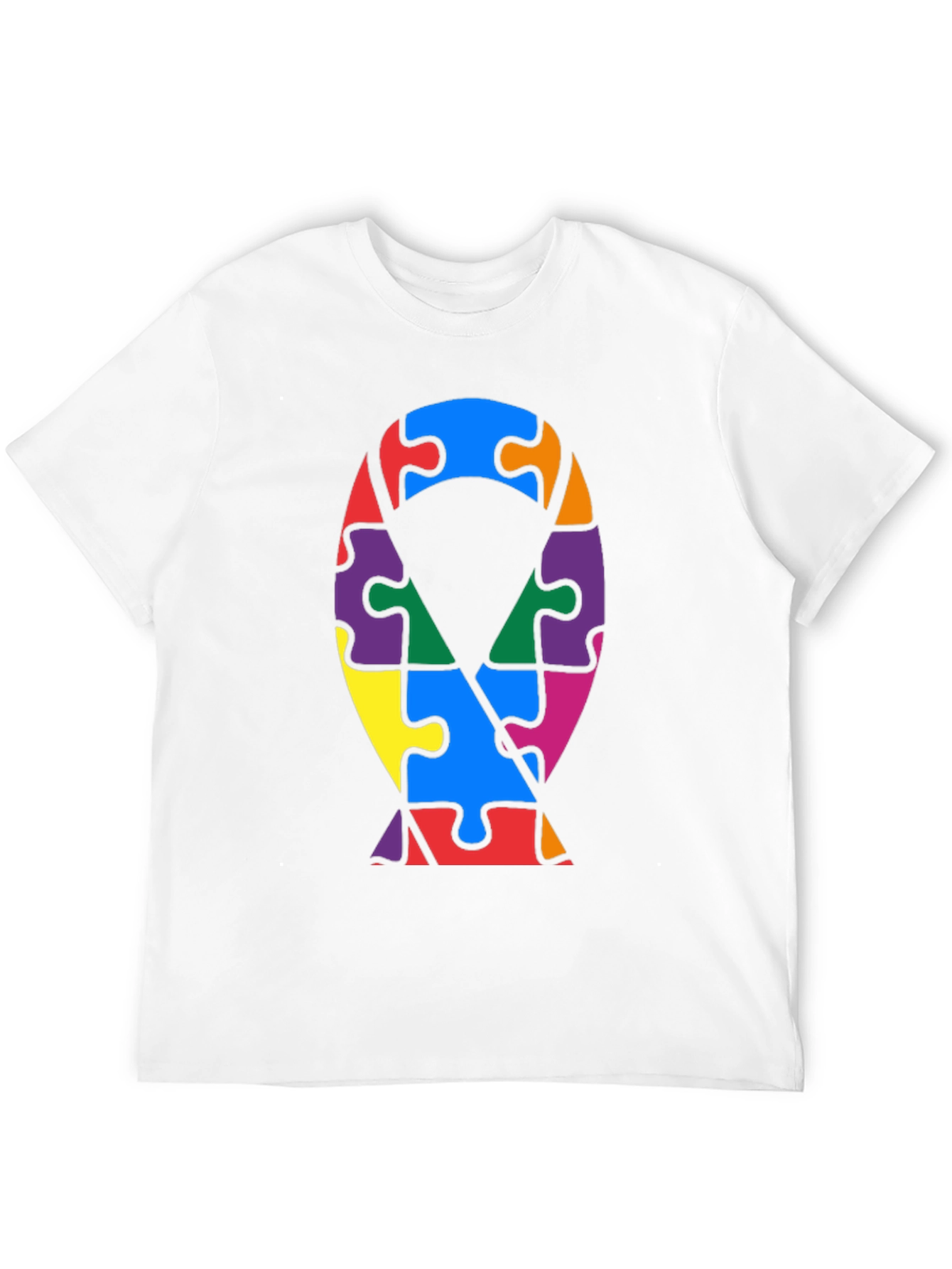 Autism Awareness Puzzle Ribbon T-Shirt