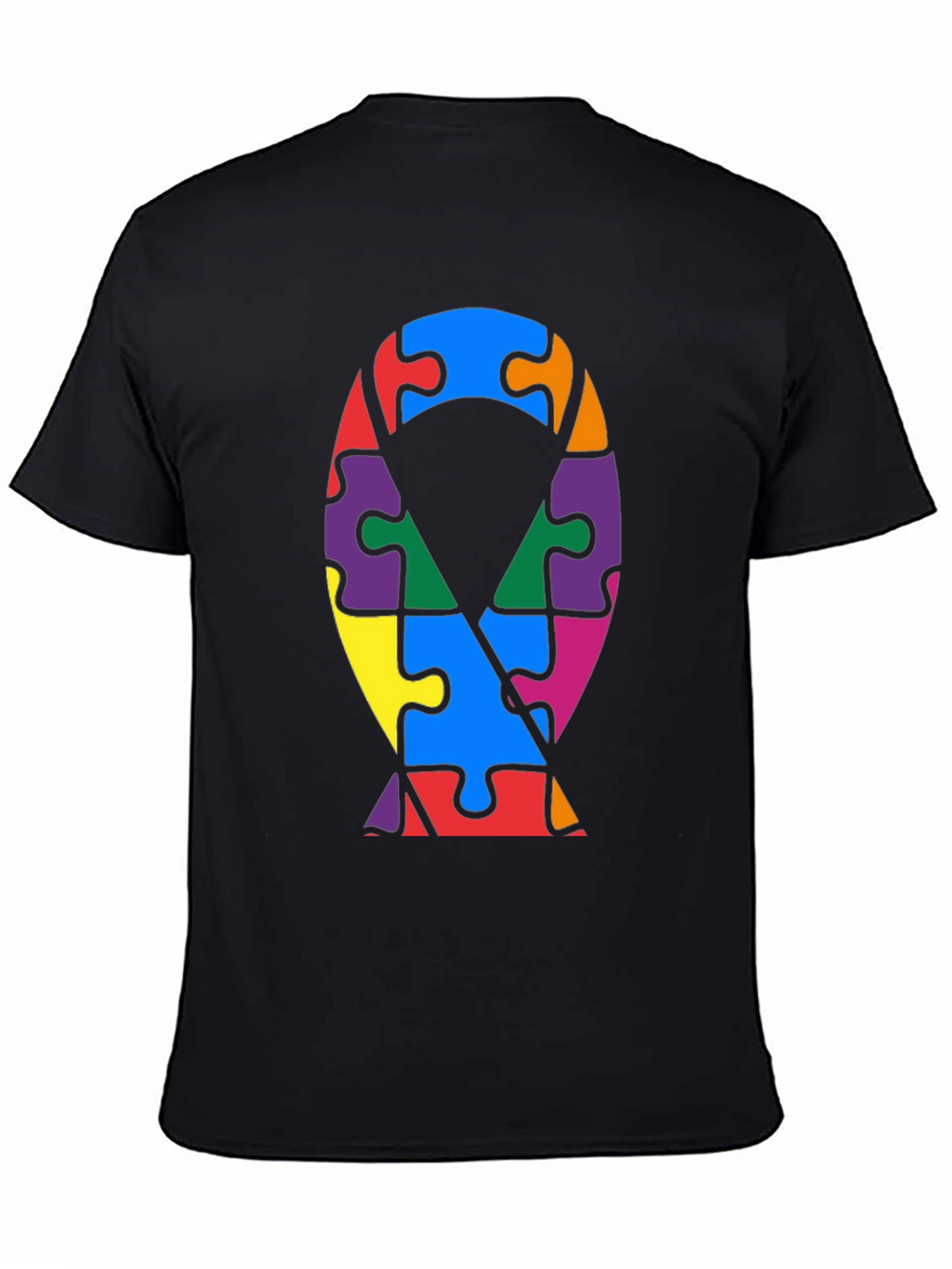 Autism Awareness Puzzle Ribbon T-Shirt