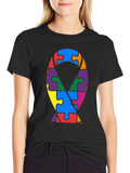 Autism Awareness Puzzle Ribbon T-Shirt