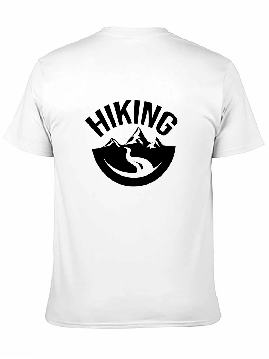 Hiking Graphic Tee - Black Mountain Design T-Shirt