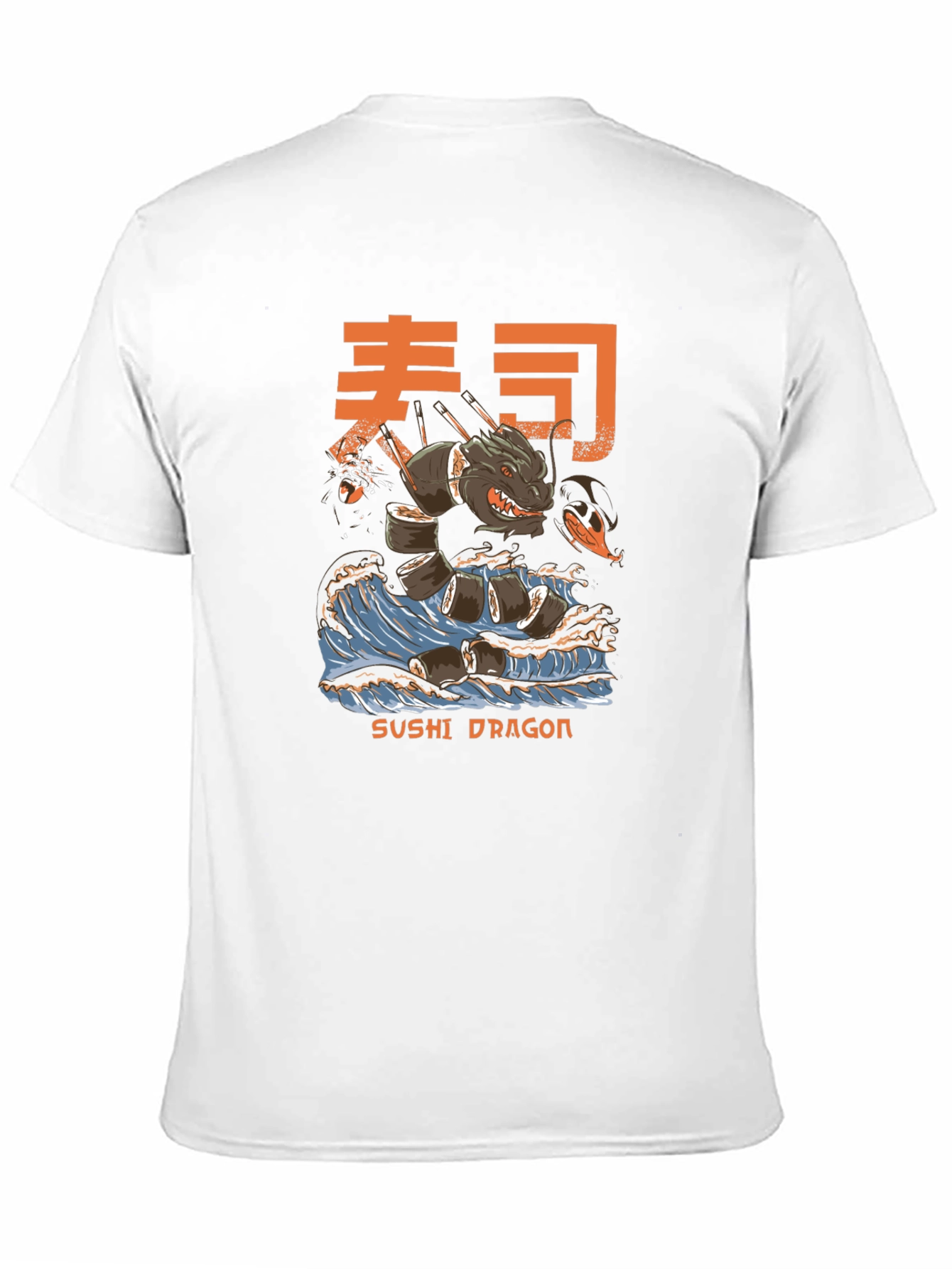 Sushi Dragon Graphic Tee - Unique Design