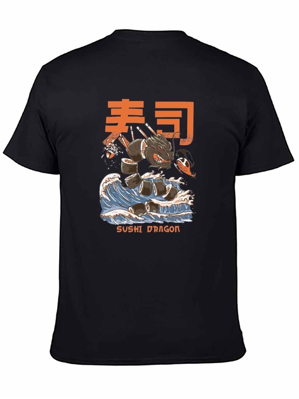 Sushi Dragon Graphic Tee - Unique Design