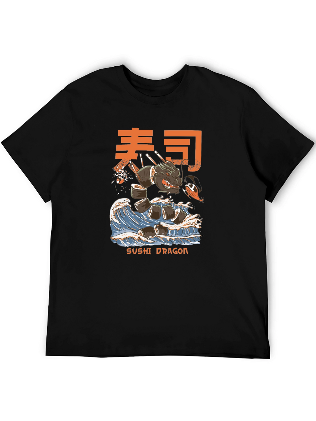 Sushi Dragon Graphic Tee - Unique Design