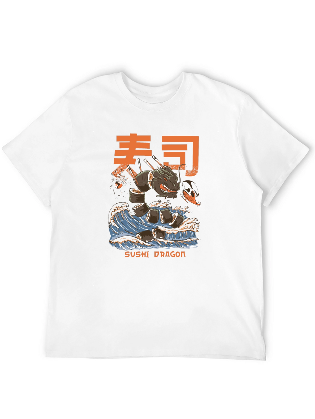 Sushi Dragon Graphic Tee - Unique Design