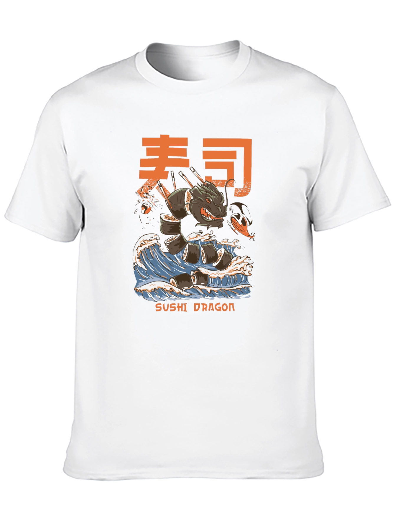 Sushi Dragon Graphic Tee - Unique Design
