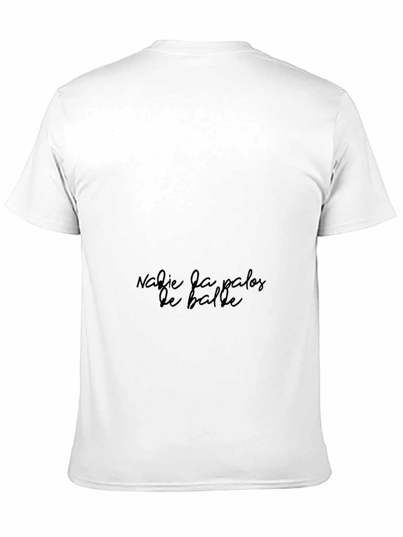 Stylish Black T-Shirt with Unique Text Design