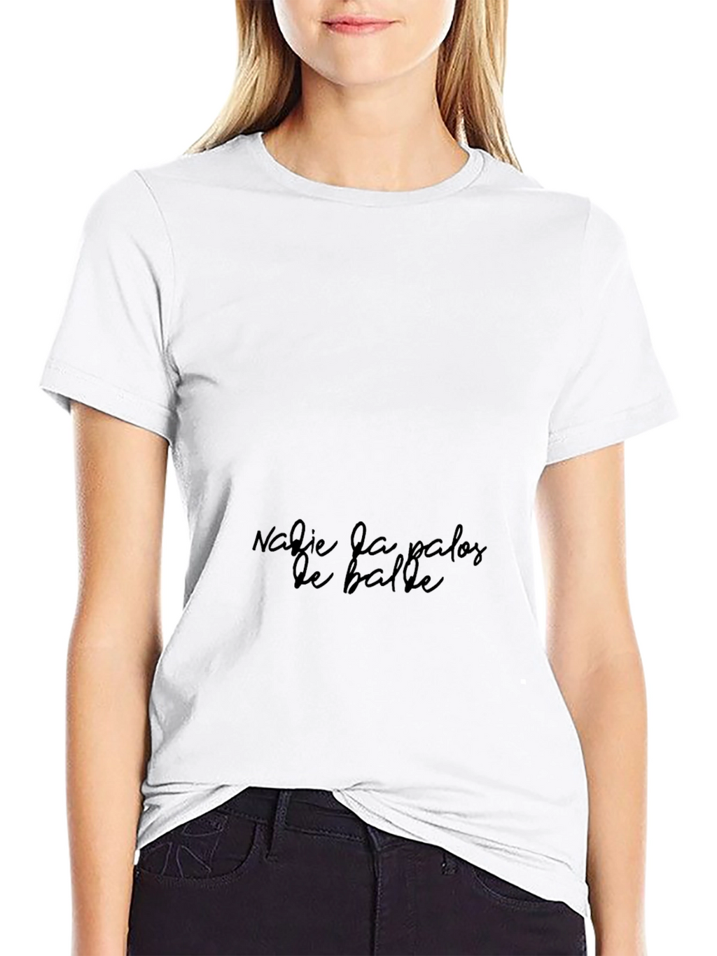 Stylish Black T-Shirt with Unique Text Design