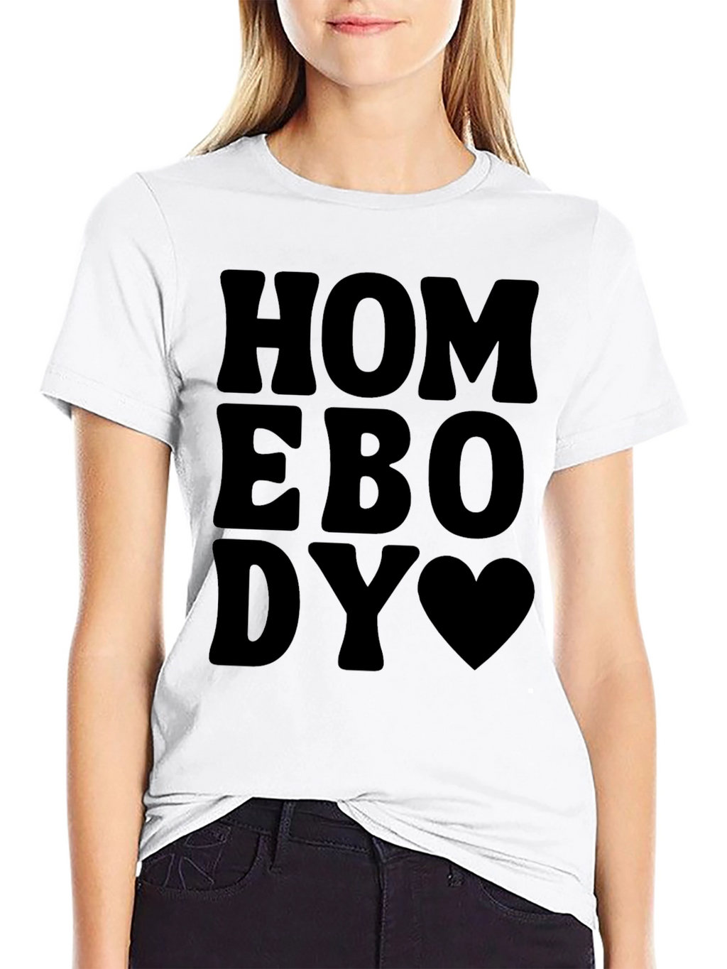 Homebody Heart Graphic Tee - Casual Comfort