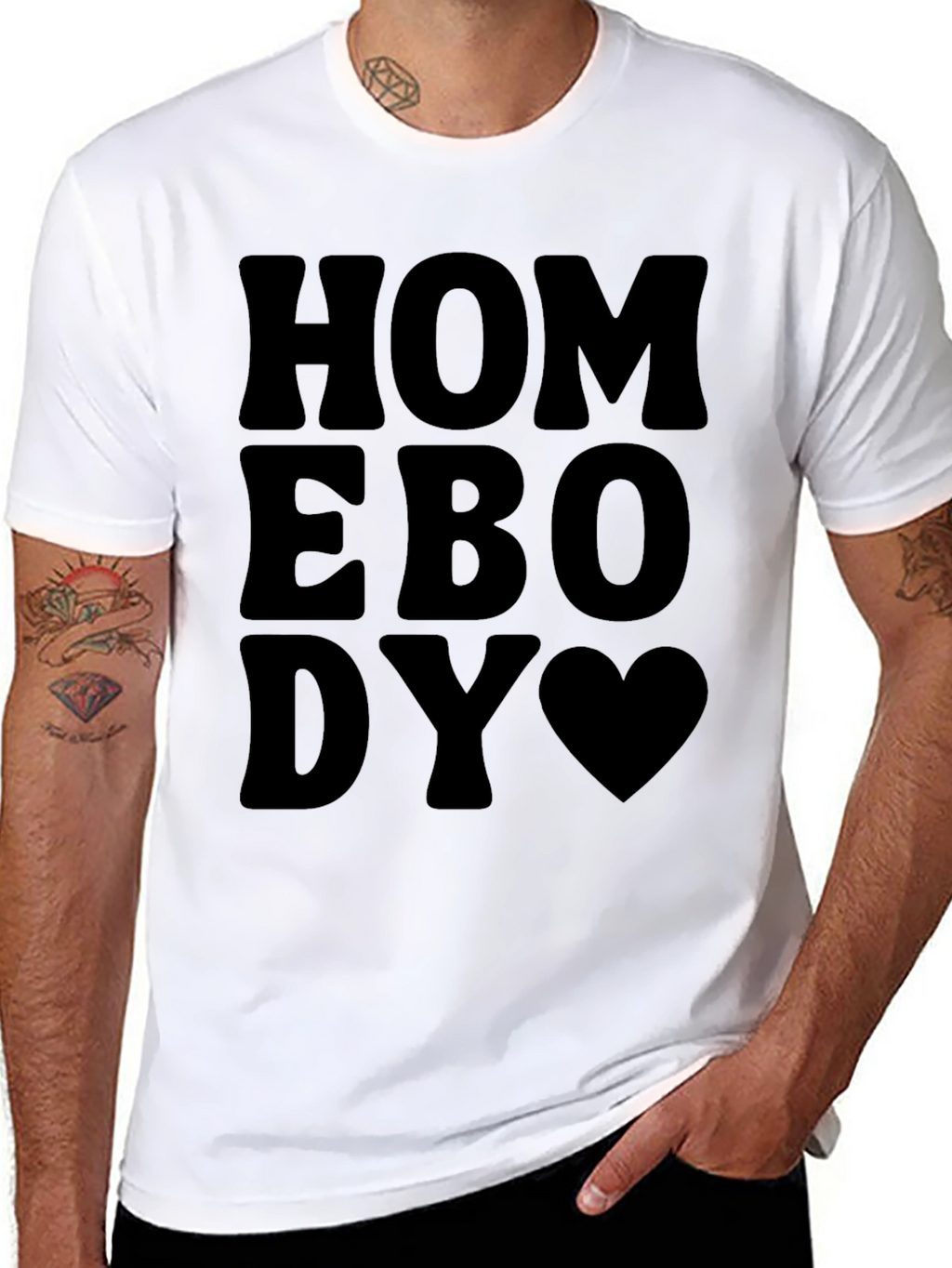 Homebody Heart Graphic Tee - Casual Comfort