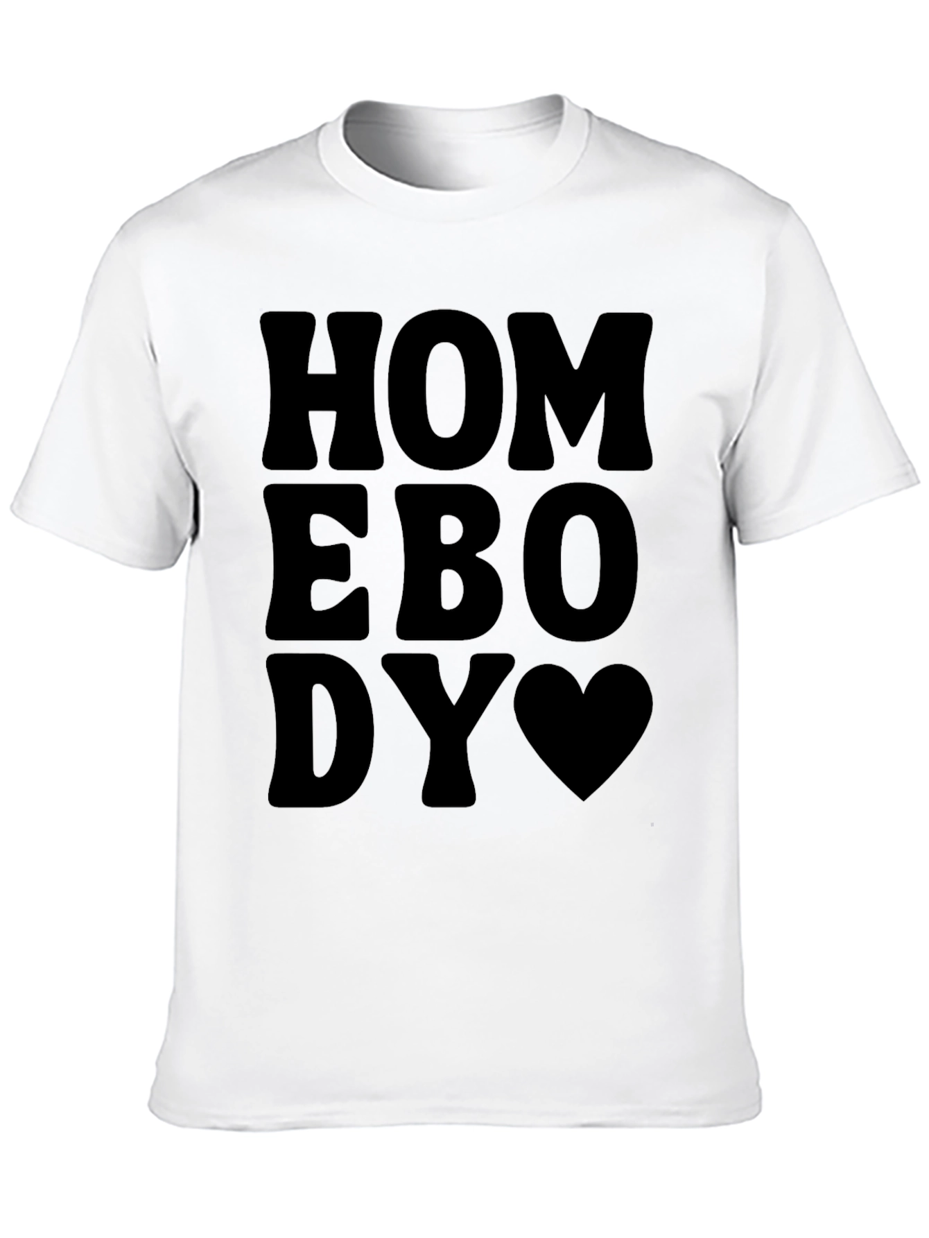 Homebody Heart Graphic Tee - Casual Comfort