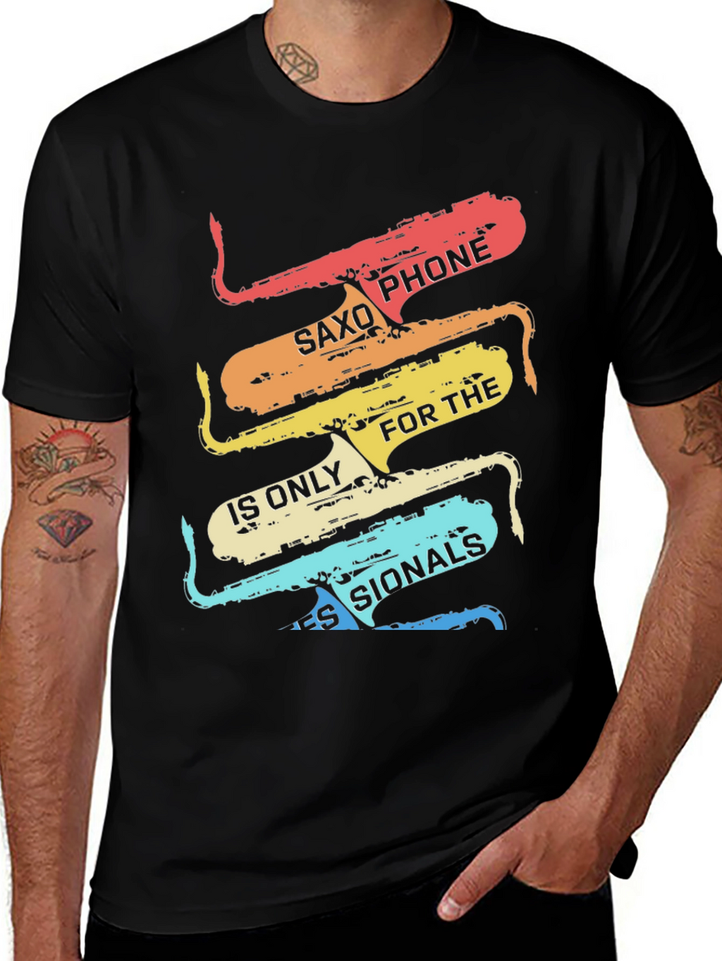 Saxophone Signals Graphic Tee