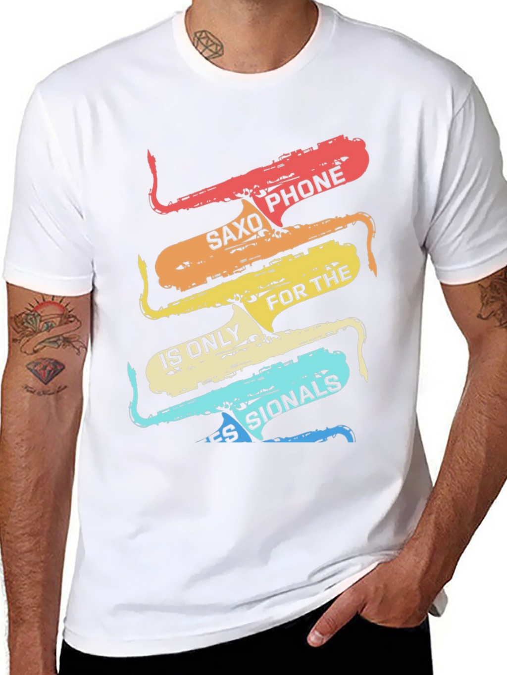 Saxophone Signals Graphic Tee