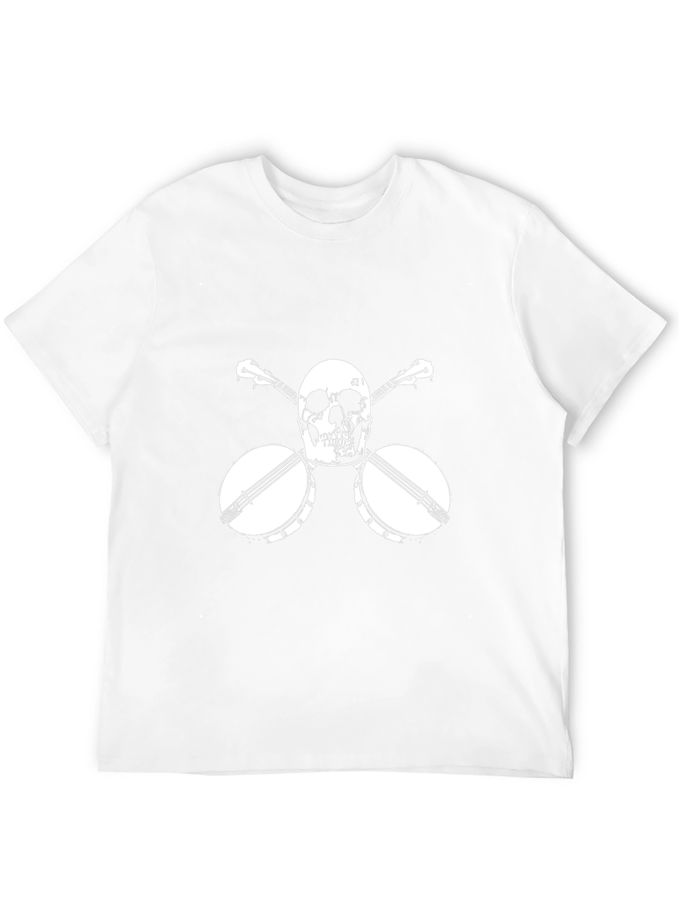 Skull & Banjo Graphic Tee - Black