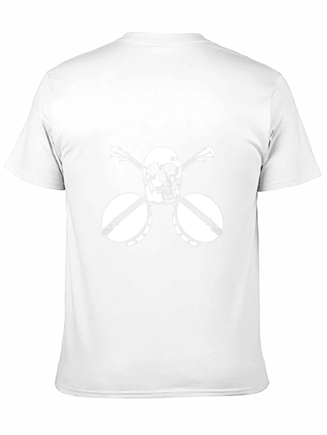 Skull & Banjo Graphic Tee - Black