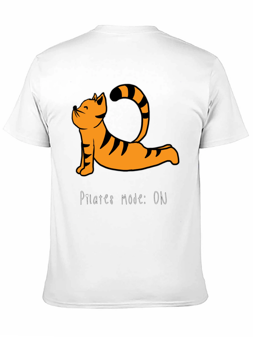 Pilates Mode On T-Shirt - Yoga Cat Tee