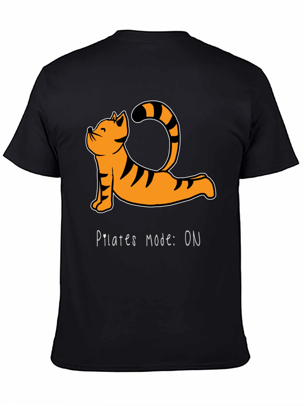 Pilates Mode On T-Shirt - Yoga Cat Tee