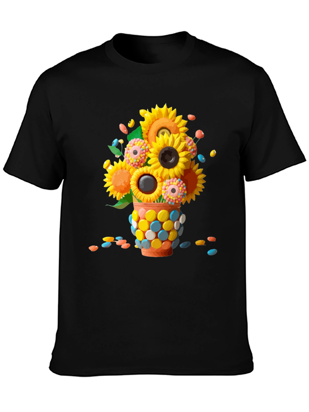 Sunflower Candy Vase Graphic Tee