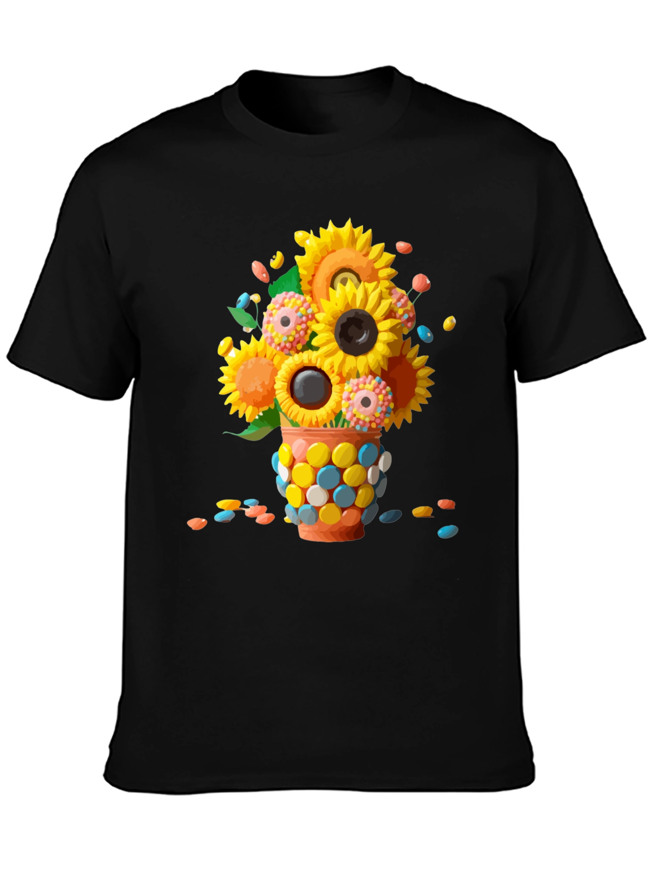 Sunflower Candy Vase Graphic Tee