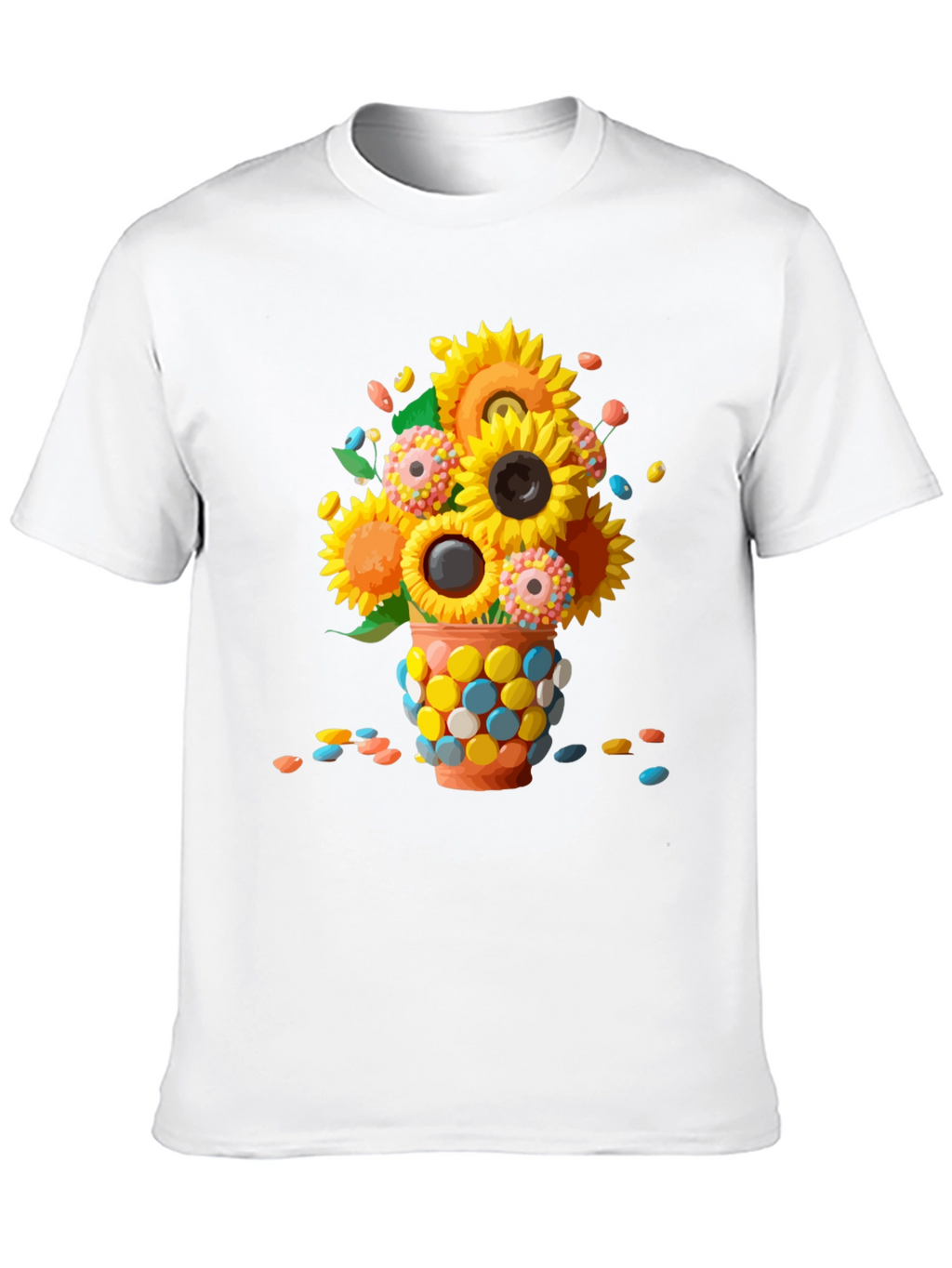 Sunflower Candy Vase Graphic Tee