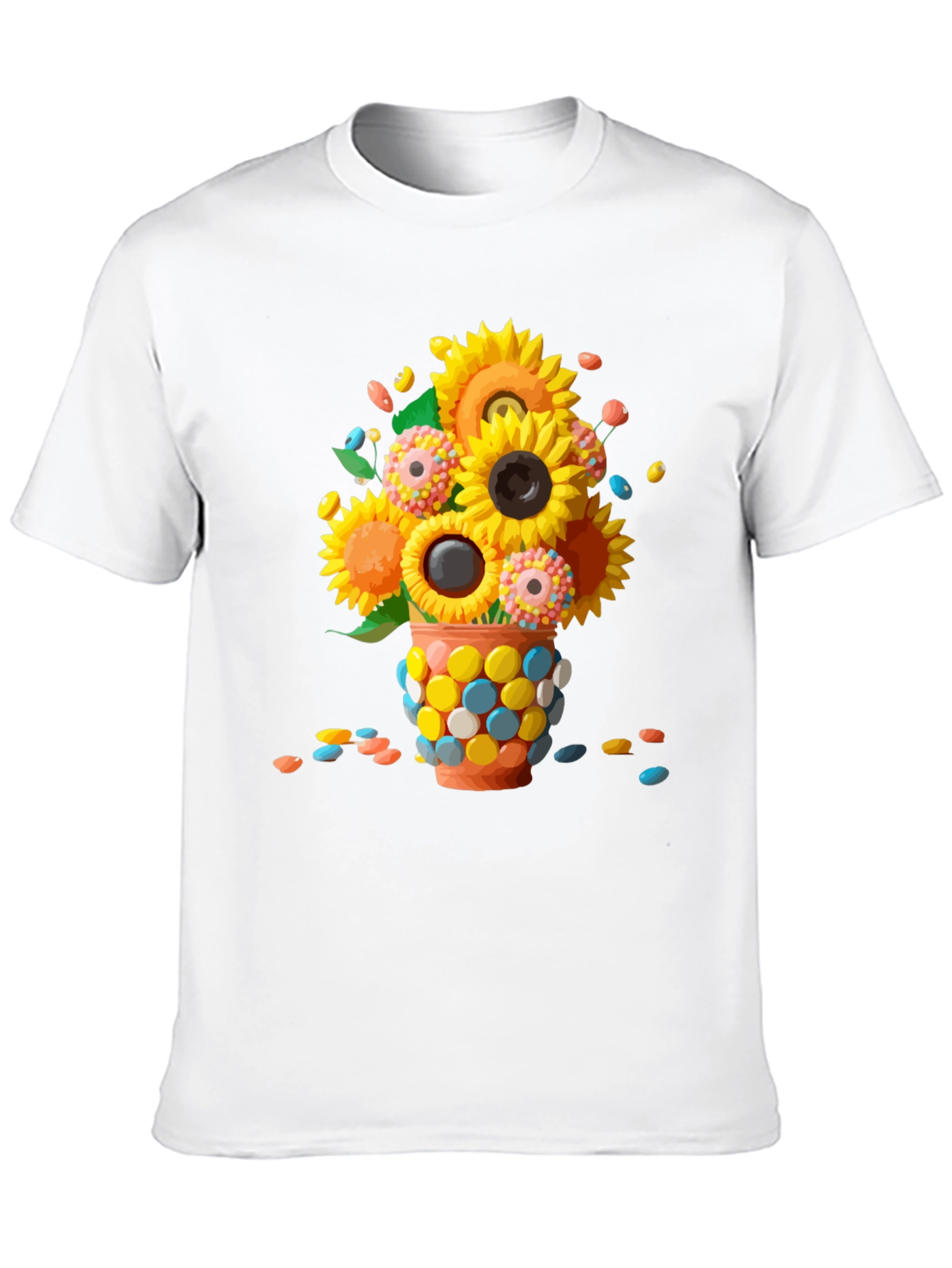 Sunflower Candy Vase Graphic Tee