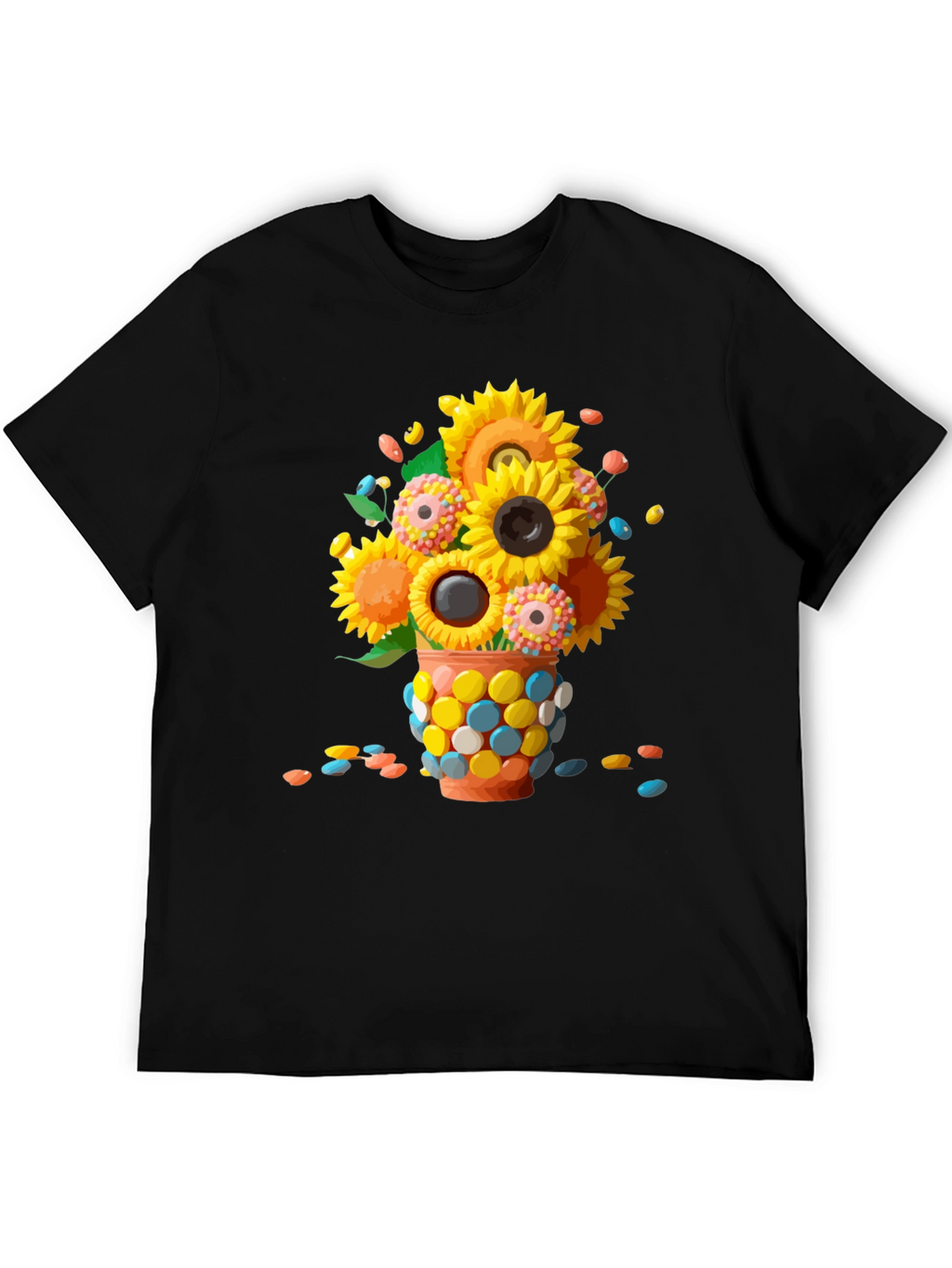 Sunflower Candy Vase Graphic Tee