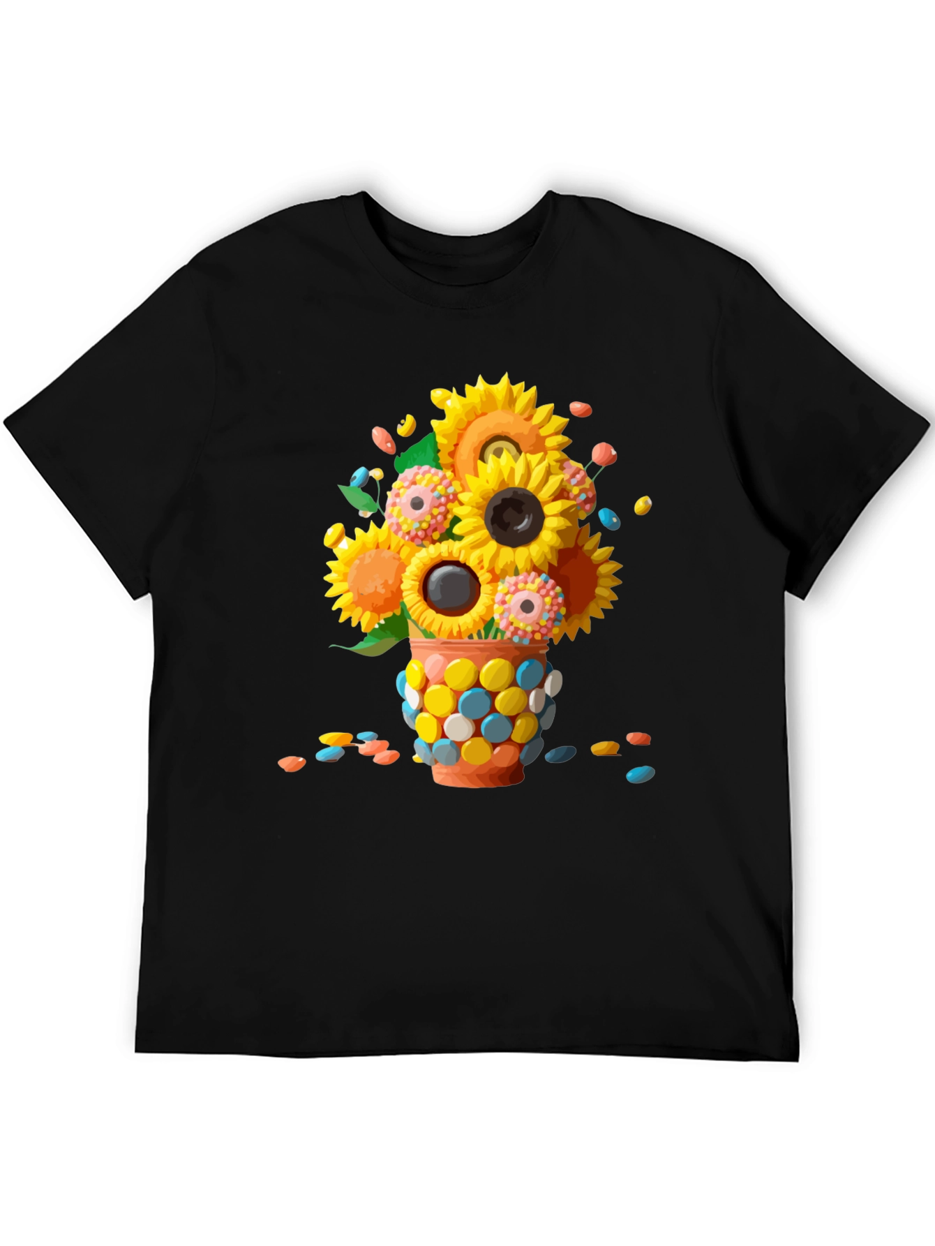 Sunflower Candy Vase Graphic Tee