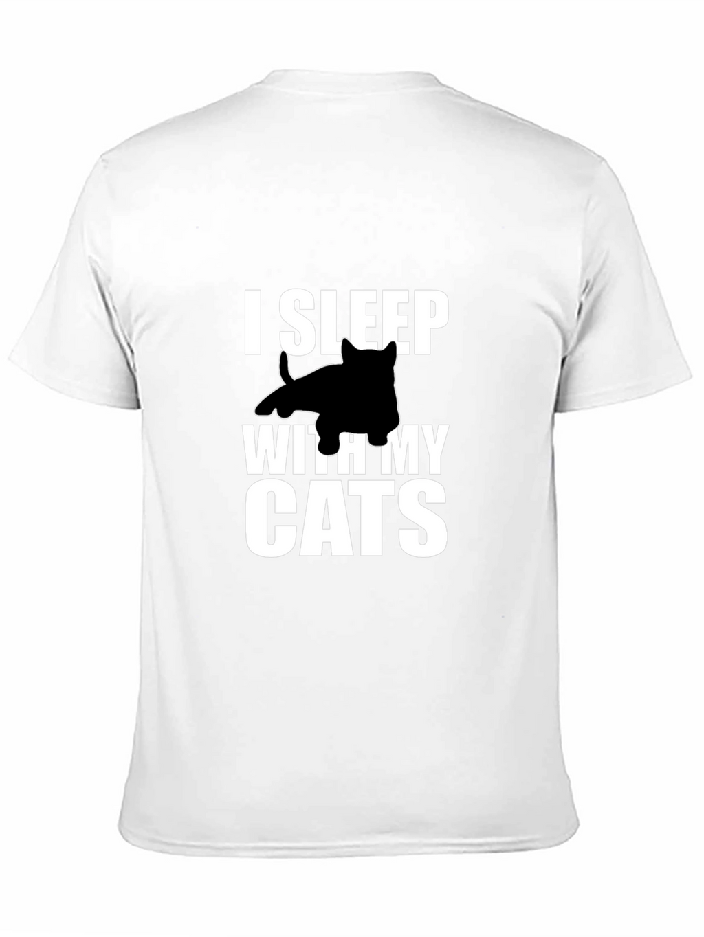 I Sleep With My Cats Graphic Tee - Black